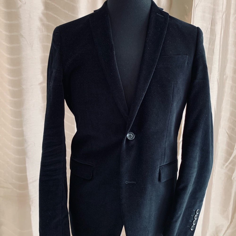Bar III Men's Velvet Blazer